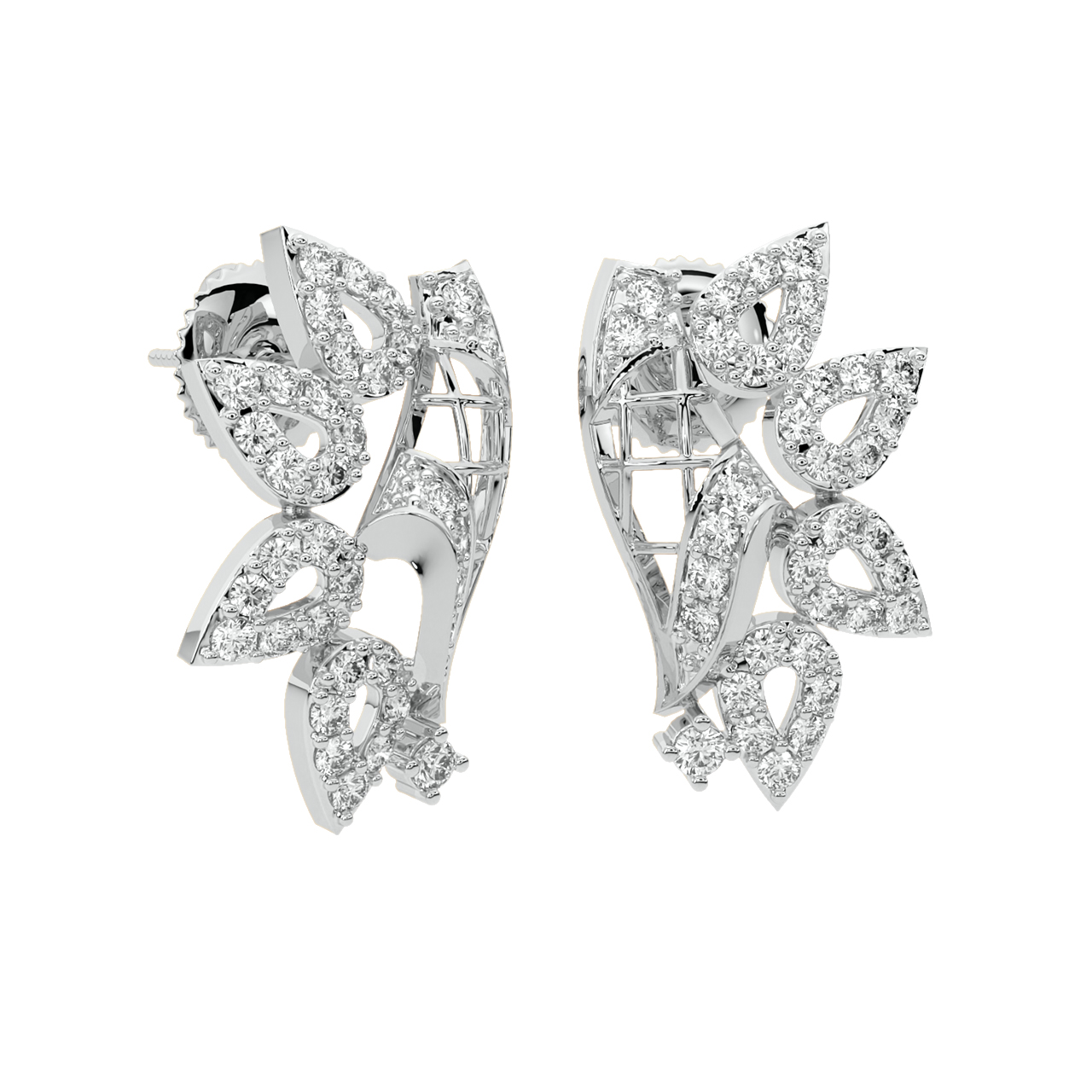 Alvin Round Diamond Stud Earrings